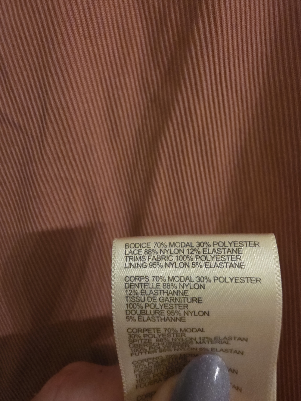 Free People Dusty Rose Lace-Trim Mini Dress - Picture 7 of 9